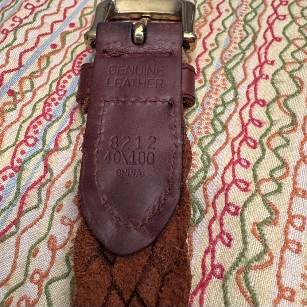 Men's unbranded Brown Genuine Leather Belt Size 40